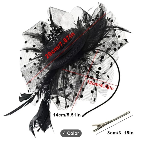 Sunshine Radiance Fascinator Headband – Yellow - Picture 5 of 5